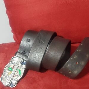 Men's Black Leather Belt